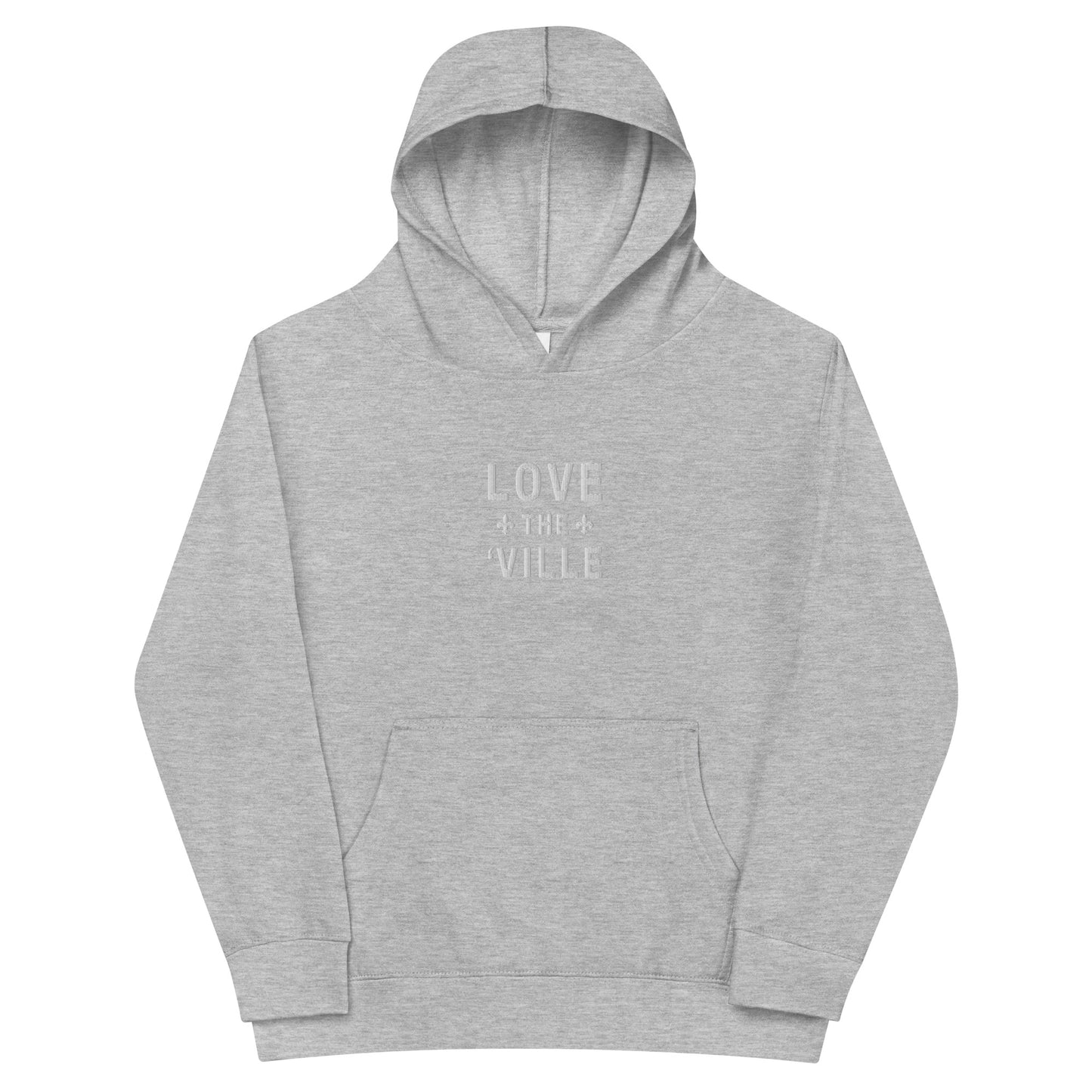 Love The 'Ville Fleur De Lis Embroidered Fleece Hoodie - Youth Sizes