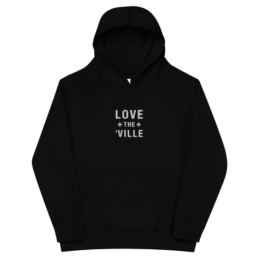 Love The 'Ville Fleur De Lis Embroidered Fleece Hoodie - Youth Sizes