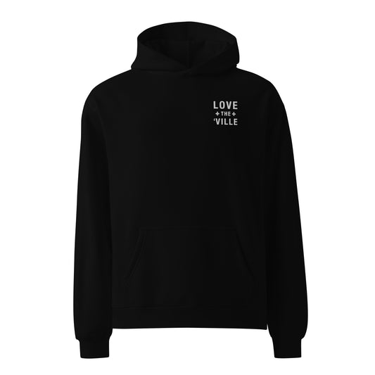 Love The 'Ville Fleur De Lis Unisex Embroidered Oversized Hoodie